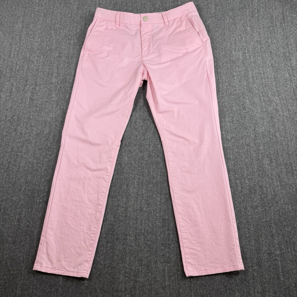 Bonobos Mens Chino Pants 30x28 Pink Tailored Fit Stretch Cotton Casual